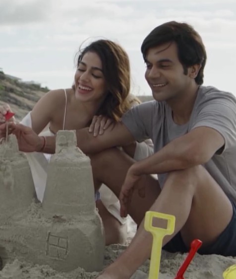 Alaya F and Rajkumar Rao in a scene from the film 'Srikanth'