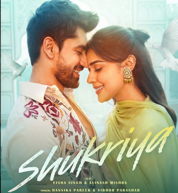 Eisha Singh with Avinash Mishra in the music video 'Shukriya'