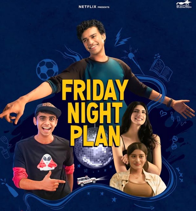 Medha Rana on the poster of the Netflix film 'Friday Night Plan'