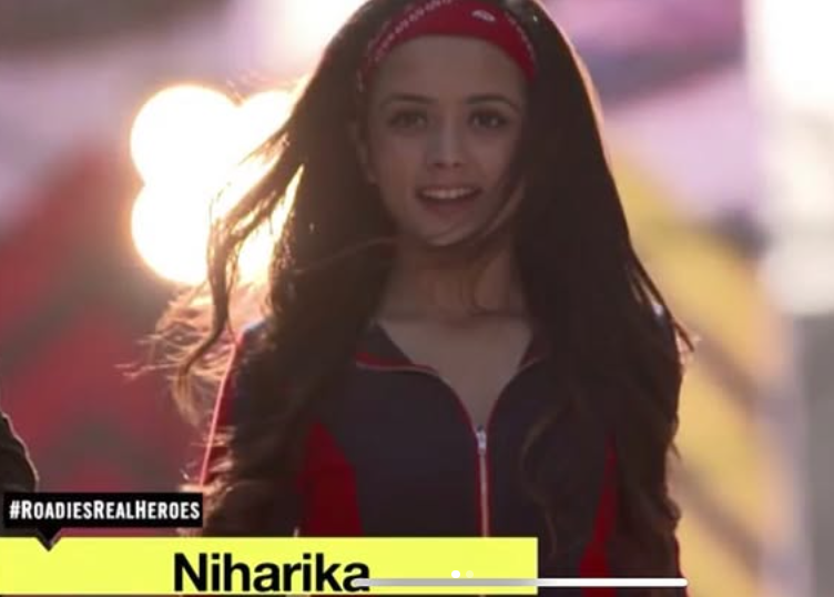 Niharika Tiwari in the reality show 'MTV Roadies Real Heros'