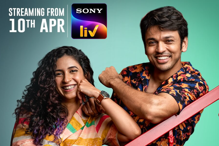 Mrinmayee Godbole with Lalit Prabhakar in the Marathi Film 'Toh, Ti Ani Fuji'