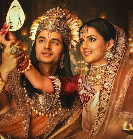 Nivaashiyni Krishnan with Siddhartha Gupta in the film 'Krishnavataram Part 1 : The Heart (Hridayam)'