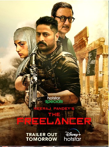 Sarah-Jane Dias on the Poster of the web series 'The Freelancer'