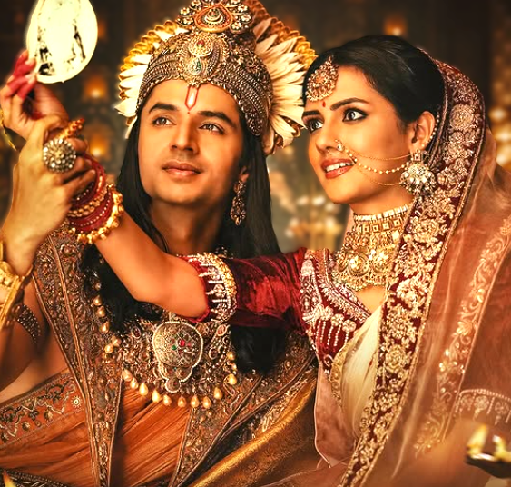 Nivaashiyni Krishnan with Siddharth Gupta in the film 'Krishnavataram Part 1 : The Heart (Hridayam)'