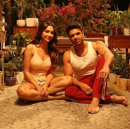 Aman Indra Kumar with his co-star Akanksha Sharma