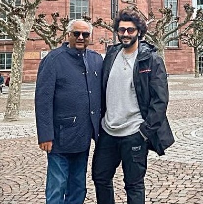 Arjun Kapoor with his father Boney Kapoor
