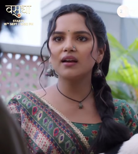 Priya Thakur in a scene of the TV Show 'Vasudha'
