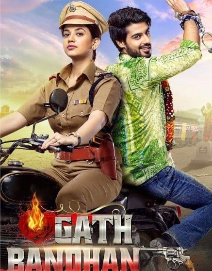 Shruti Sharma with Abrar Qazi in the TV Show 'Gathbandhan'