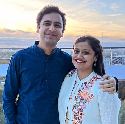 Ashutosh Ranka with his wife Richa Agrawal