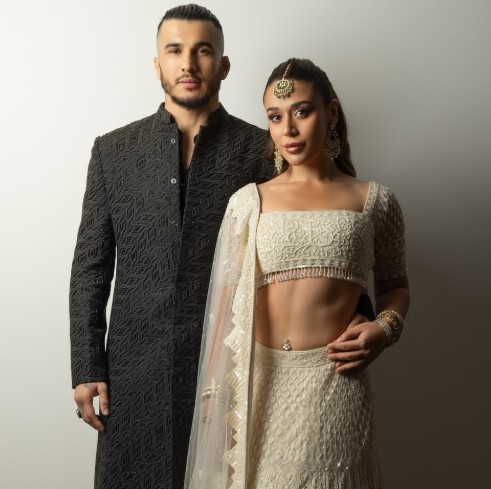 Krishna Shroff with her Fiance Abdul Azim Badakhshi
