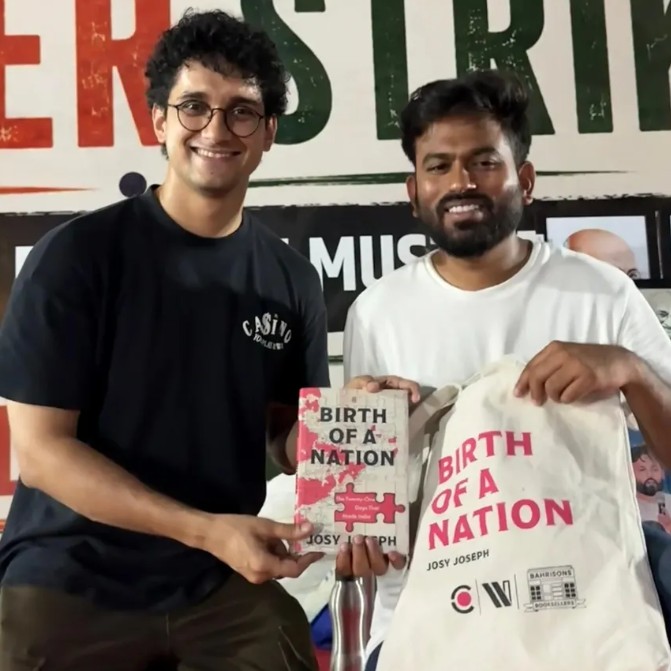 Saurav Das with CJP founder Abhijeet Dipke