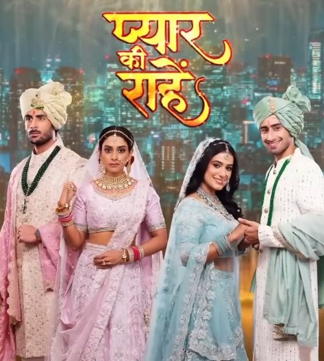 Shubhkaran Bhopal on the poster of the TV show 'Pyaar Ki Rahein'