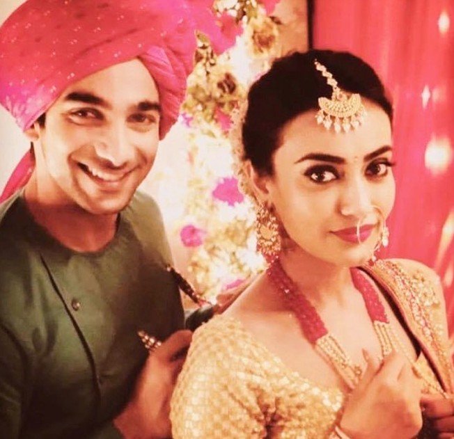 Aman Gandhi with Surbhi Jyoti in a scene of the TV Show 'Naagin 3'