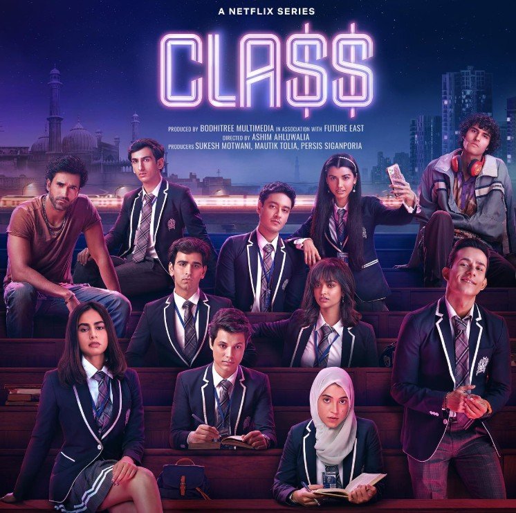 Ayesha Kanga on the poster of the web series 'Class'