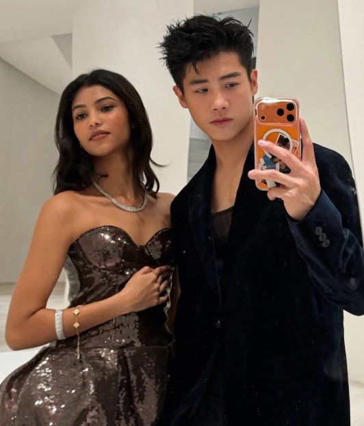 Cheng Chang Fan with his rumoured girlfriend