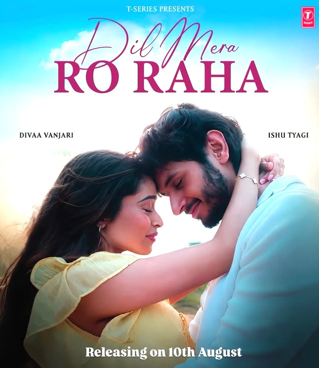 Divaa Vanjari and Ishu Tyagi on the poster of the music video 'Dil Mera Ro Raha'