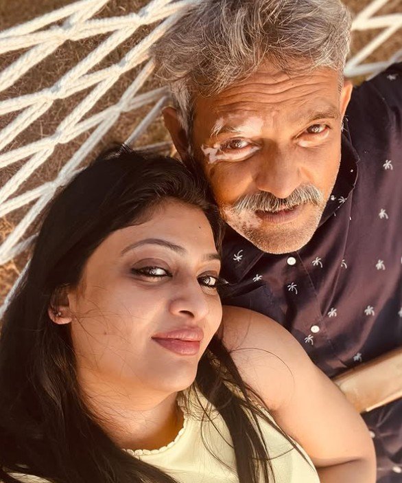 Geetu Mohandas with her husband Rajeev Ravi