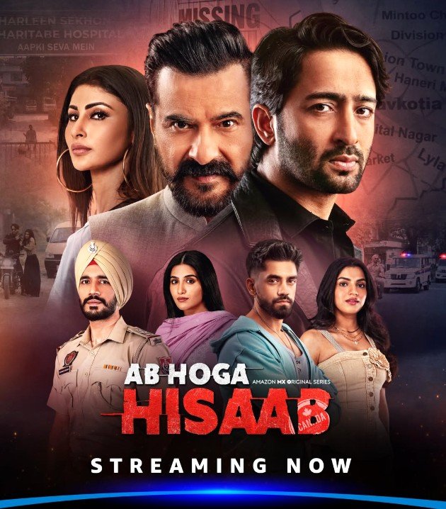 Harman Singha on the poster of the TV Series 'Ab Hoga Hisaab'