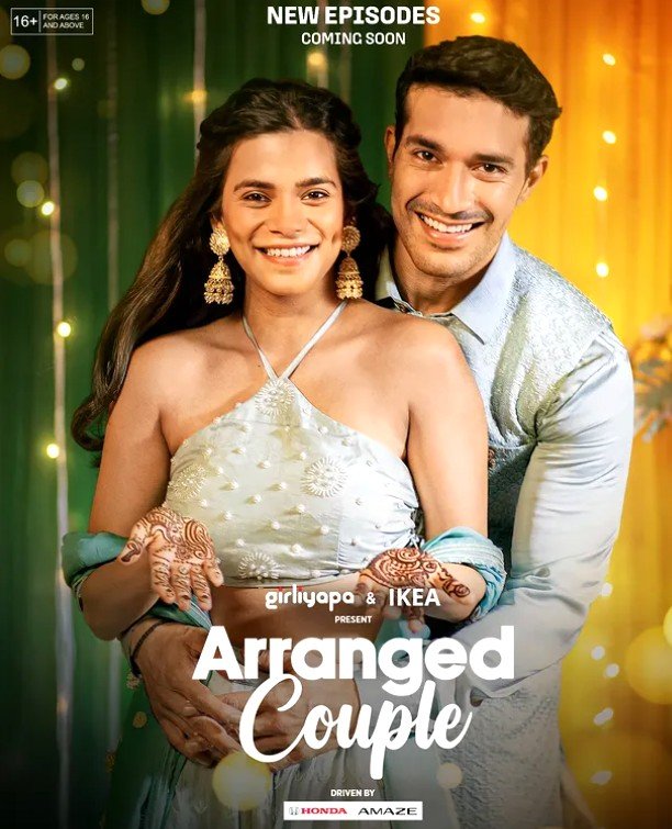 Harman Singha with Srishti Shrivastava in the TV Series 'Arranged Couple'