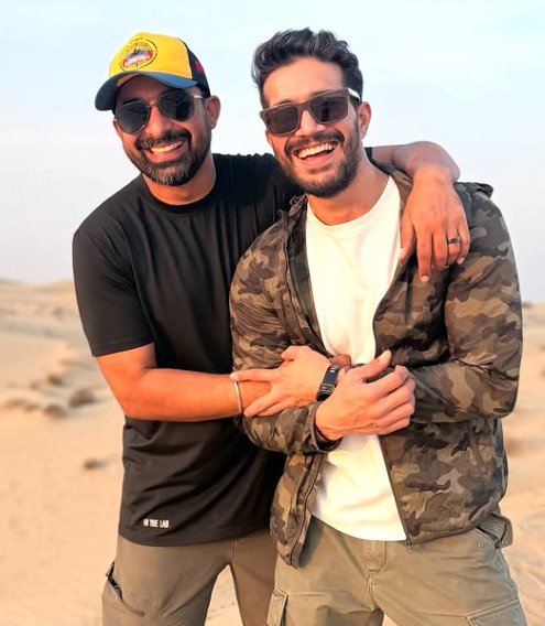 Harman Singha with his elder brother 'Rannvijay Sigh Singha