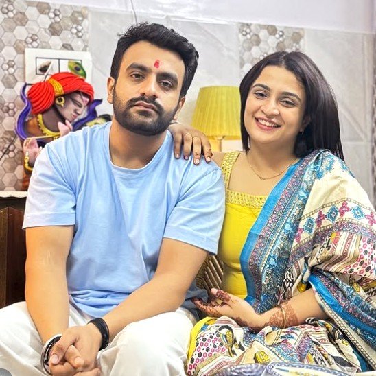 Kirti Mehra with her brother Harsh Mehra