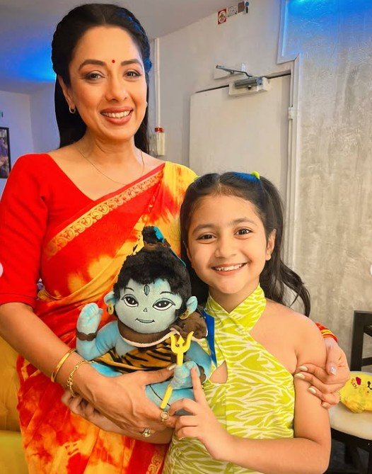 Princy Prajapati with Rupali Ganguly in the tv show 'Anupama'