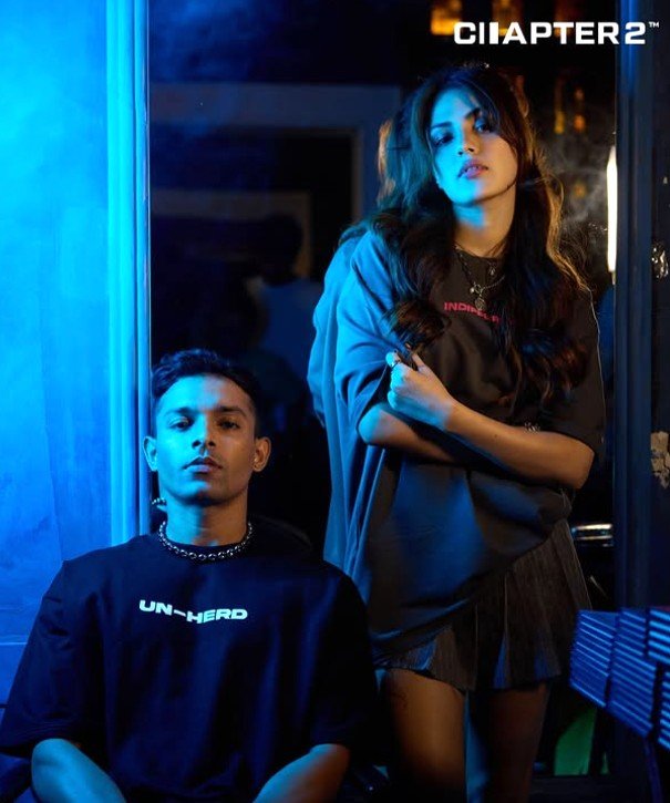 Showik Chakraborty with his sister Rhea Chakraborty