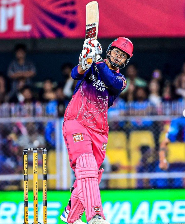 Vaibhav Suryavanshi playing during the IPL