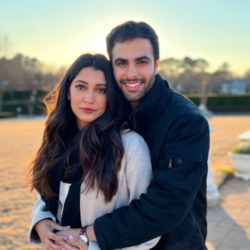 Ankur Rathee with his wife Anuja Joshi
