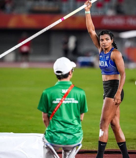 Baranica Elangovan during the Asian Games 2026