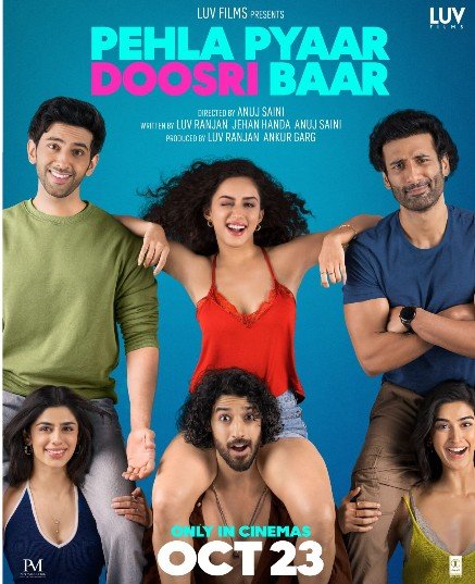 Sparsh Walia on the poster of the film 'Pehla Pyaar Dusri Baar'