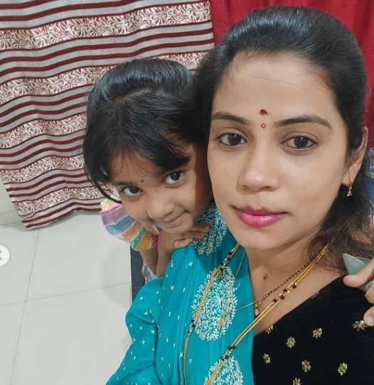 Treesha Thosar with her mother Gautami Thosar