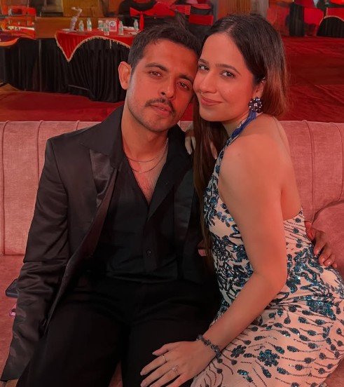 Akash Makhija with his wife Roshni Budhiraja