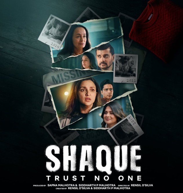 Harleen Sethi on the poster of the web series 'Shaque Trust No One'
