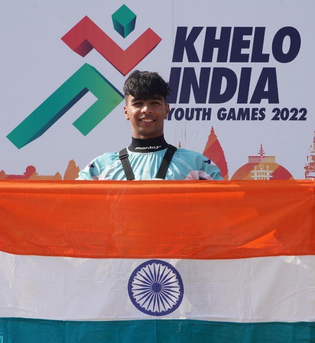 Pradhyumna Singh Rathod at the Khelo India Youth Games 2022