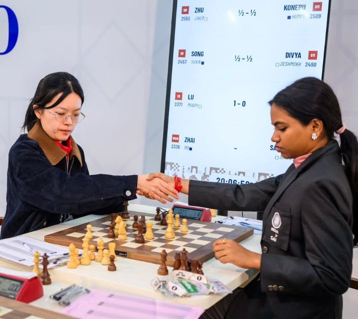 Savitha Shri Baskar During the Chess Olympiad
