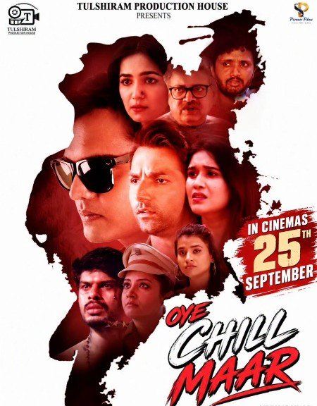 Shrey Pareek on the poster of the film 'Oye Chill Maar'